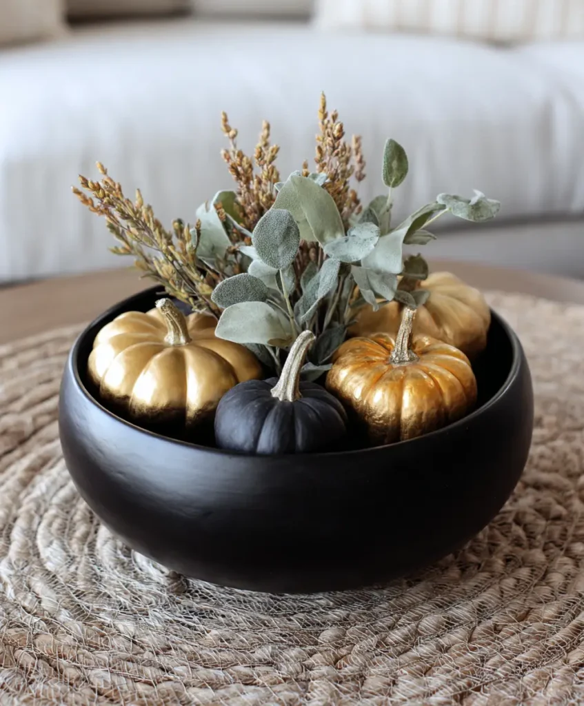 Black & Gold Minimalist Bowl