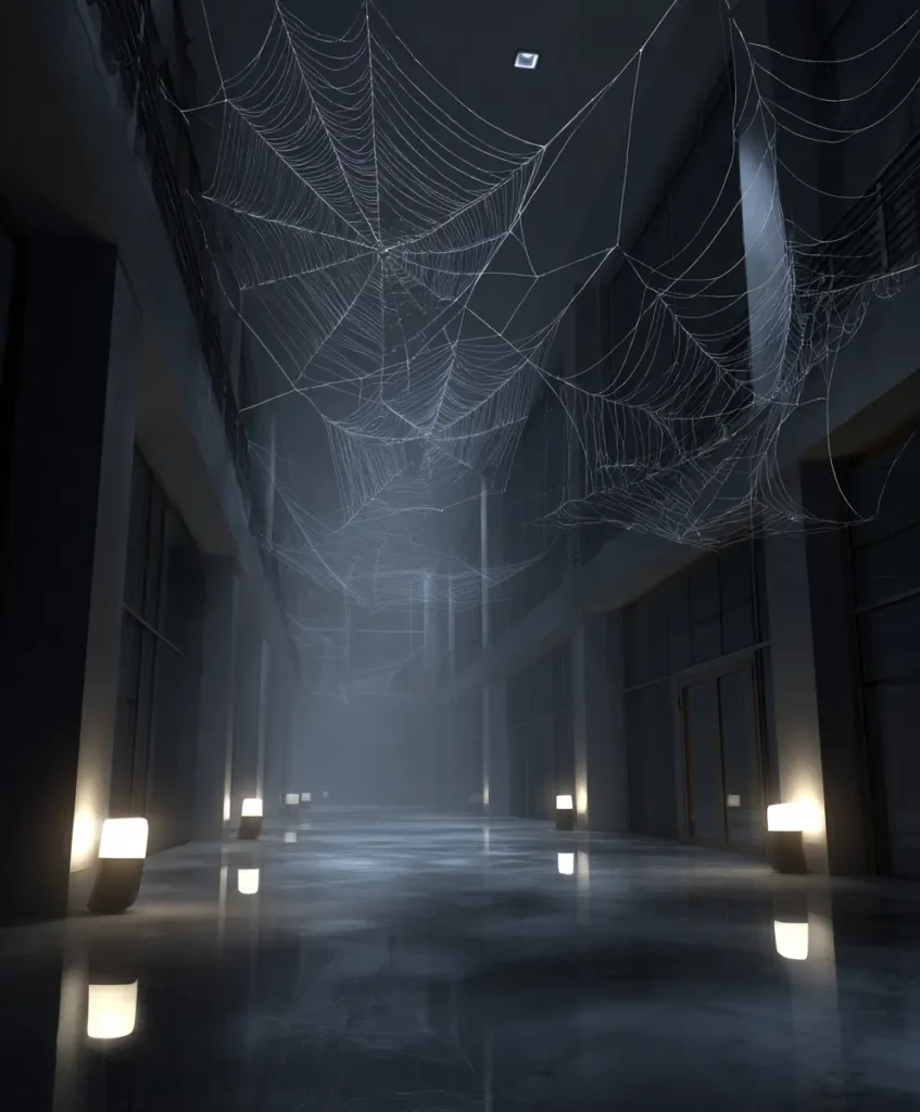 Elegant Spider Web Lighting