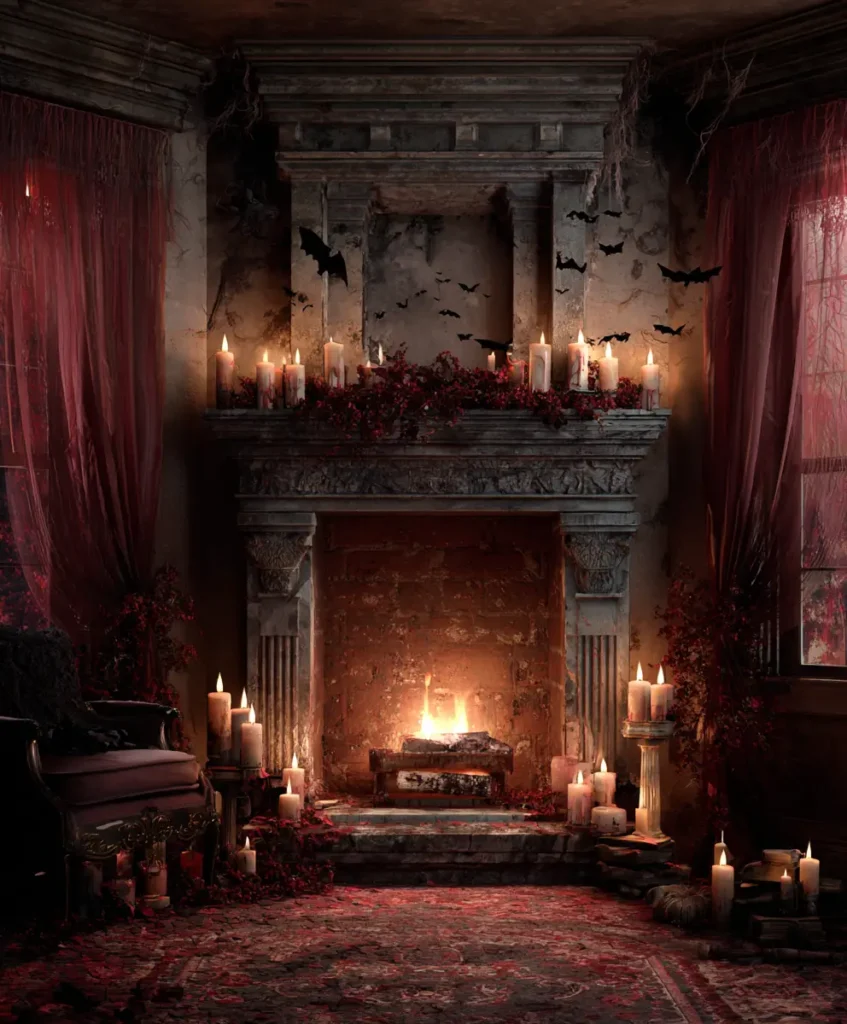Faux Fireplace Illusion