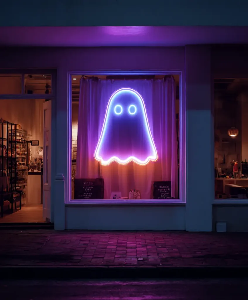 Ghostly Neon Sign