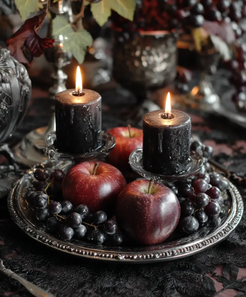 Gothic Fruit & Candle Duo