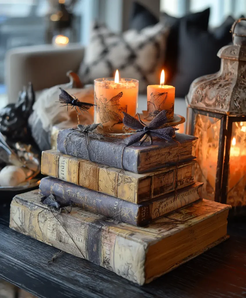 Halloween Book Stack