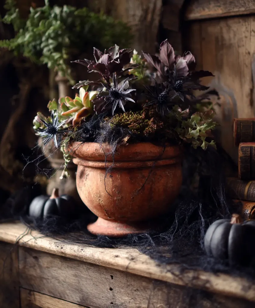 Haunted Terracotta Pot Arrangement