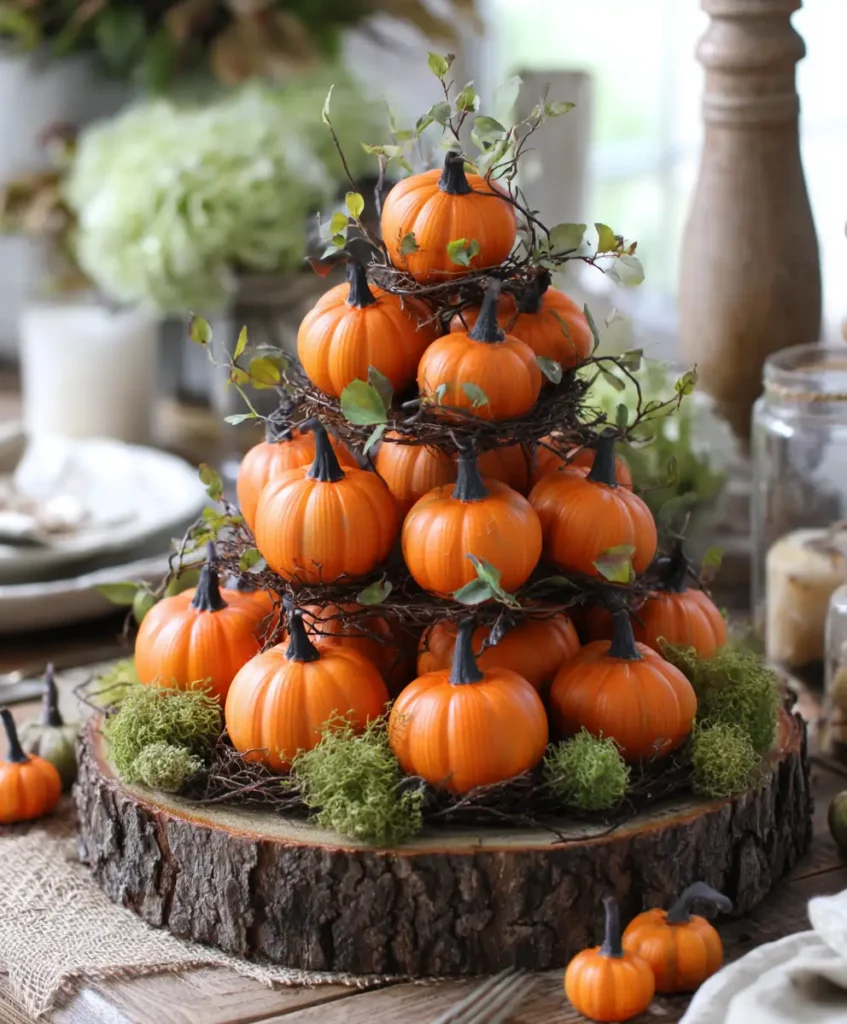 Mini Pumpkin Pyramid