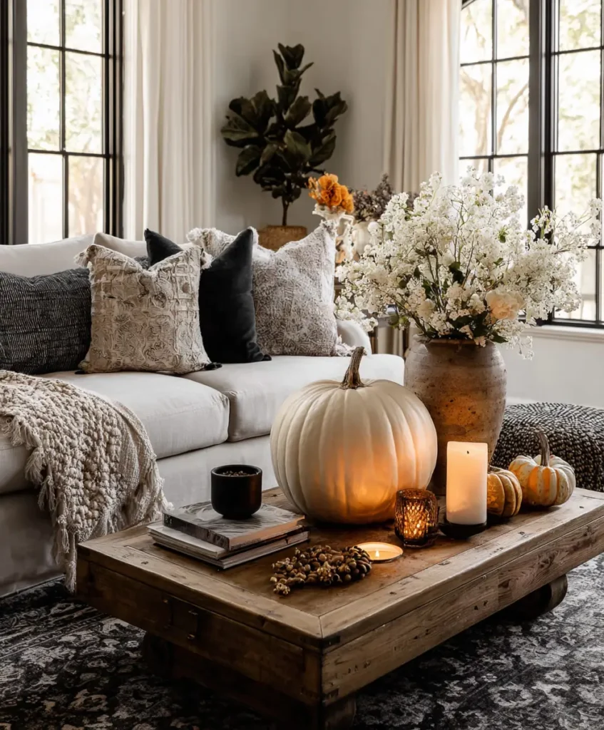 Pumpkin Accents with a Modern Twist