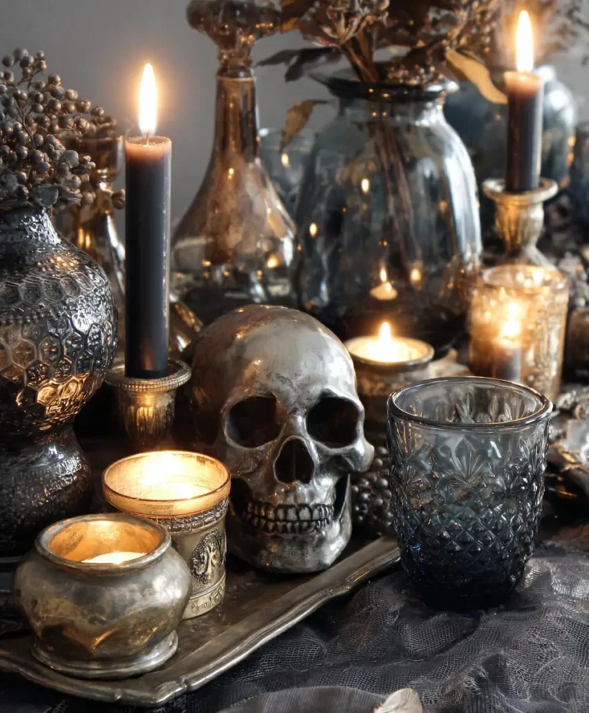 Smoky Glass & Metallic Accents