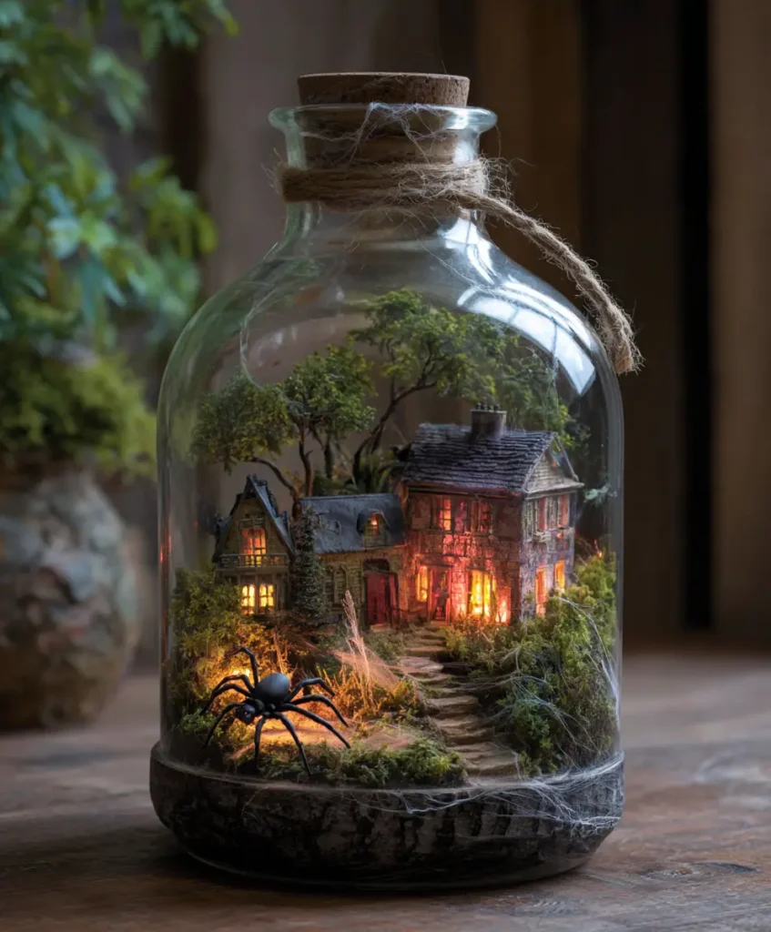 Spider Terrarium Scene