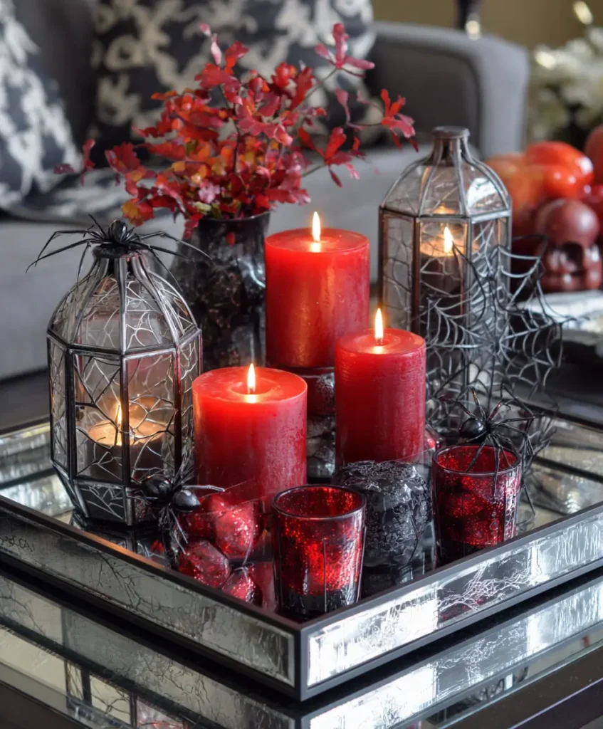 Spiderweb Mirror Centerpiece