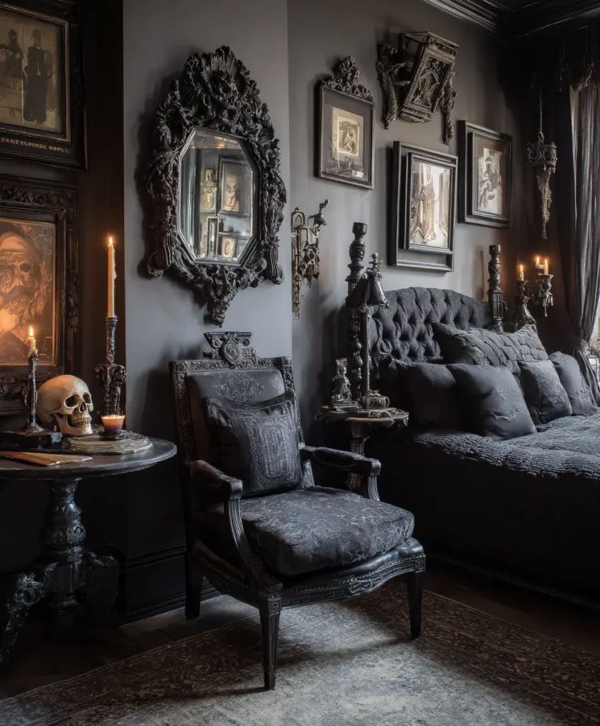 Vintage Mirrors with Dark Frames