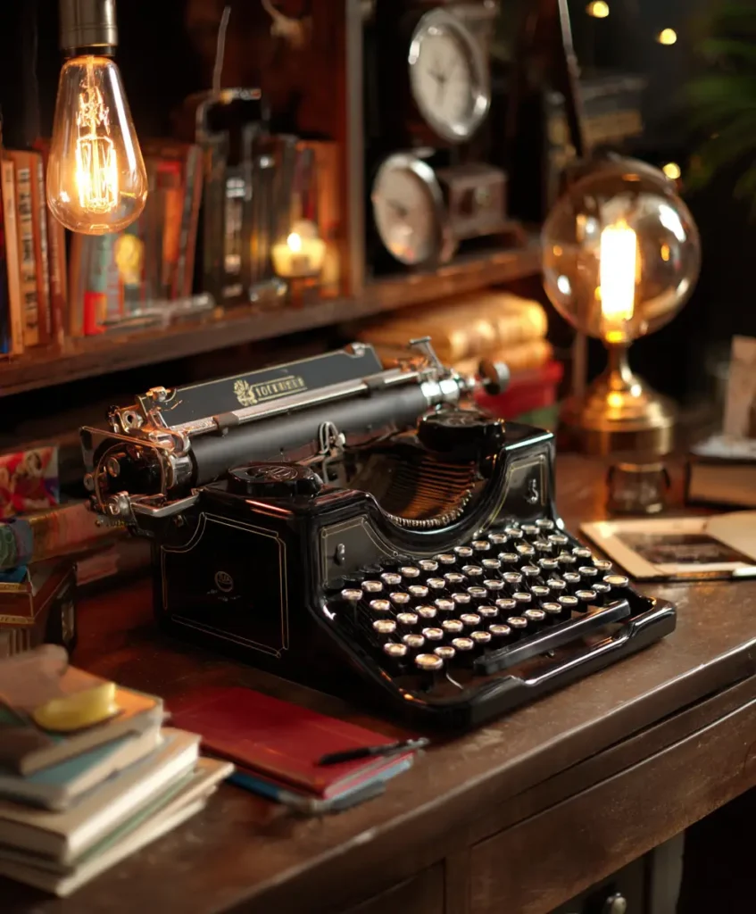 Vintage Typewriter Display